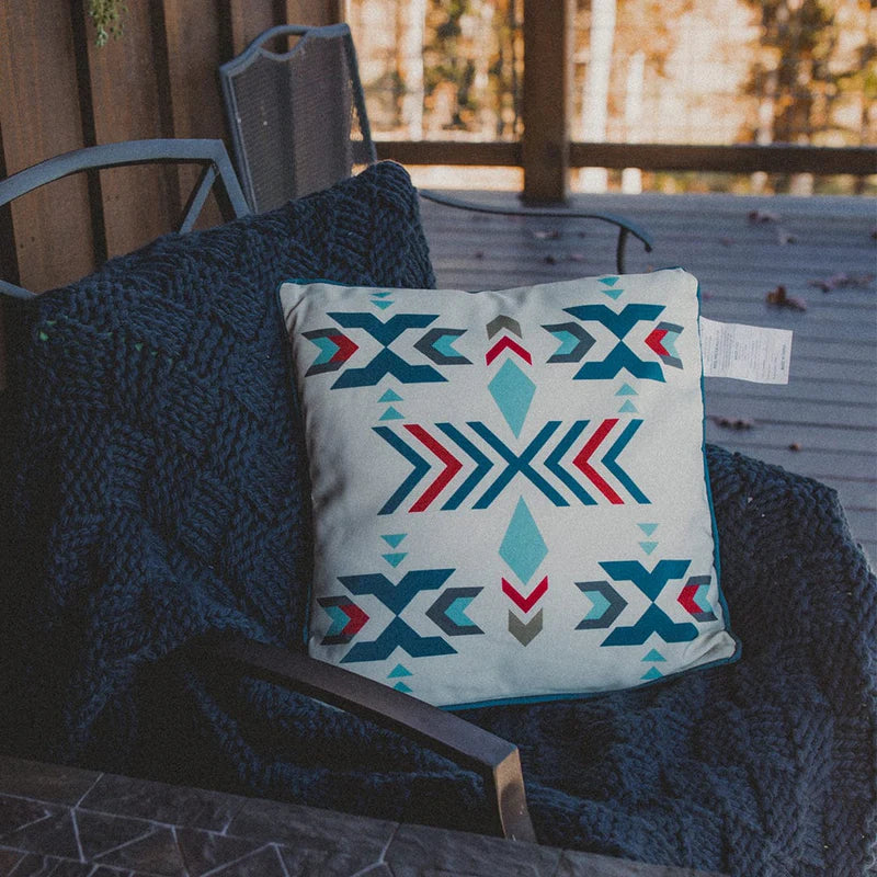 CHESS KNIT THROW, 50X60 in NAVY