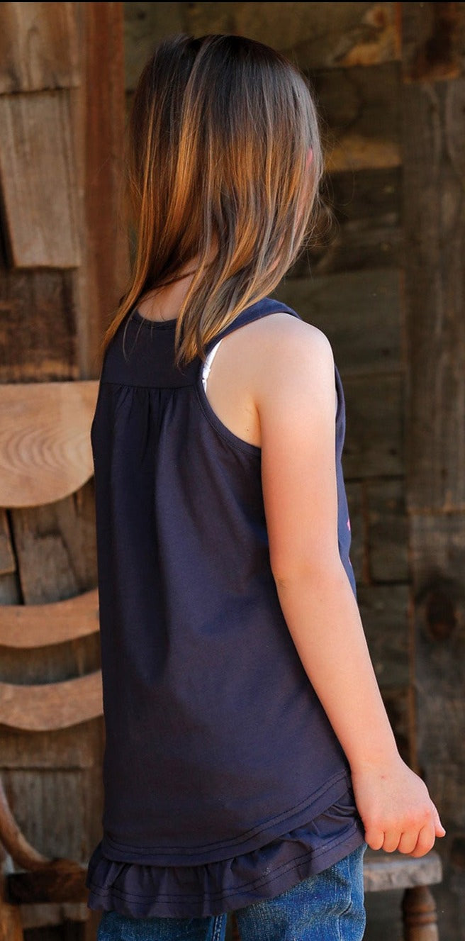 CRUEL GIRL'S BORN IN A BARN TANK - CHARCOAL