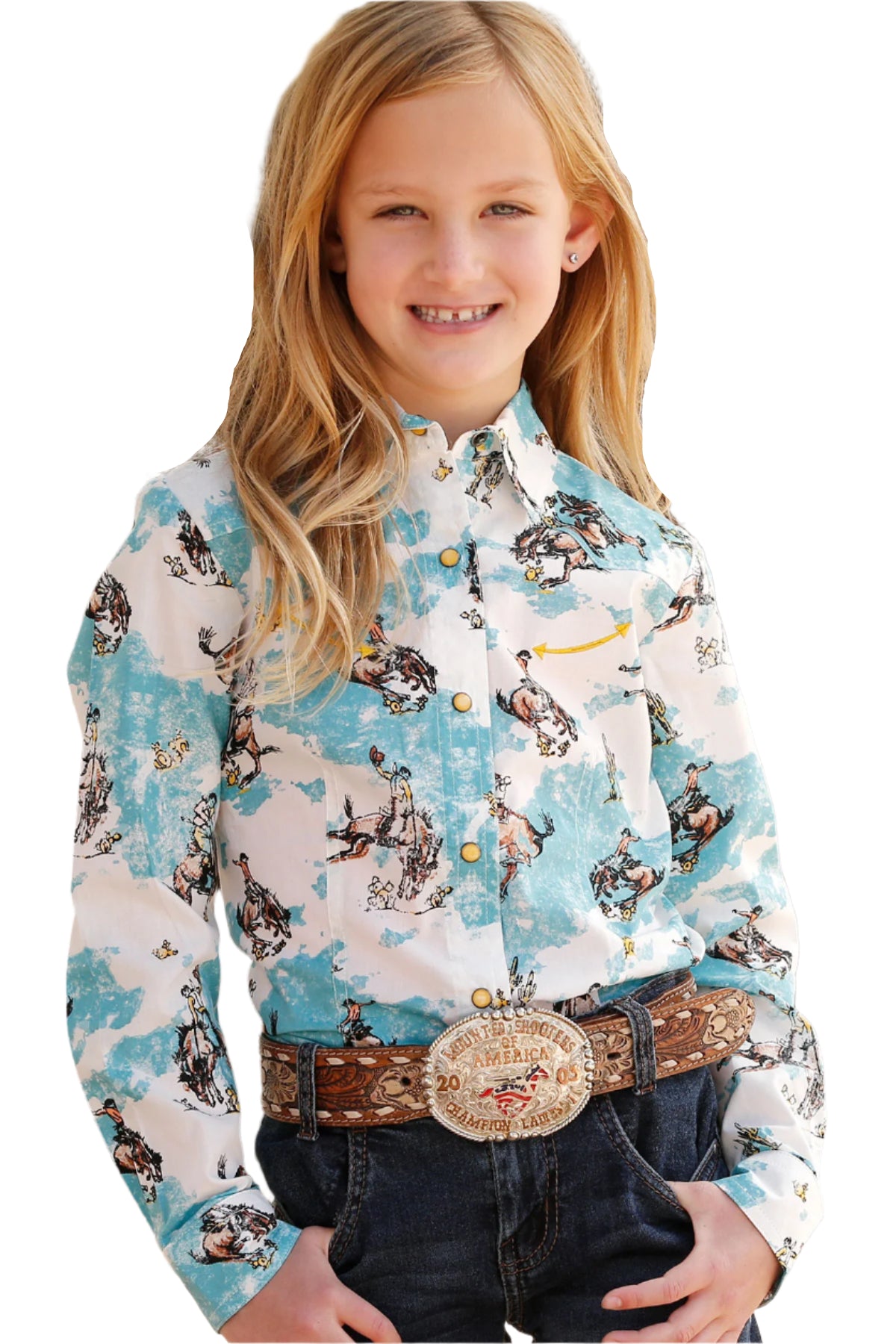 Cruel Girl Ride 'Em Cowgirl Long Sleeve Youth Shirt