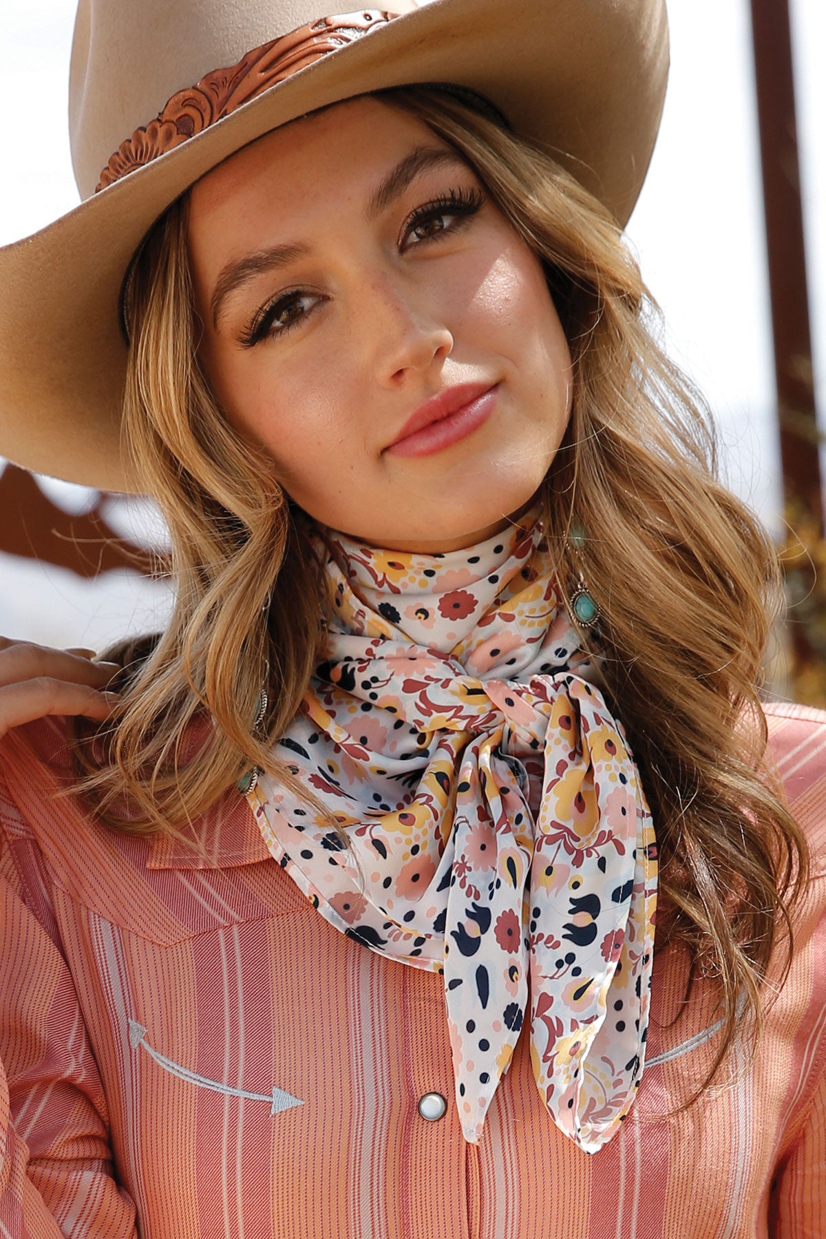 Cruel Girl Women's Floral Print Wild Rag