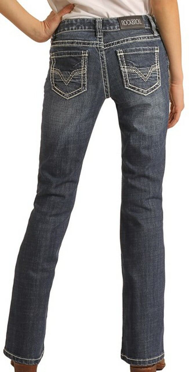 Rock & Roll Denim Girls MEDIUM VINTAGE BOOTCUT JEANS *CLOSE OUT*