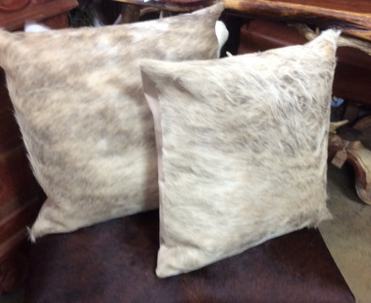Cowhide pillow