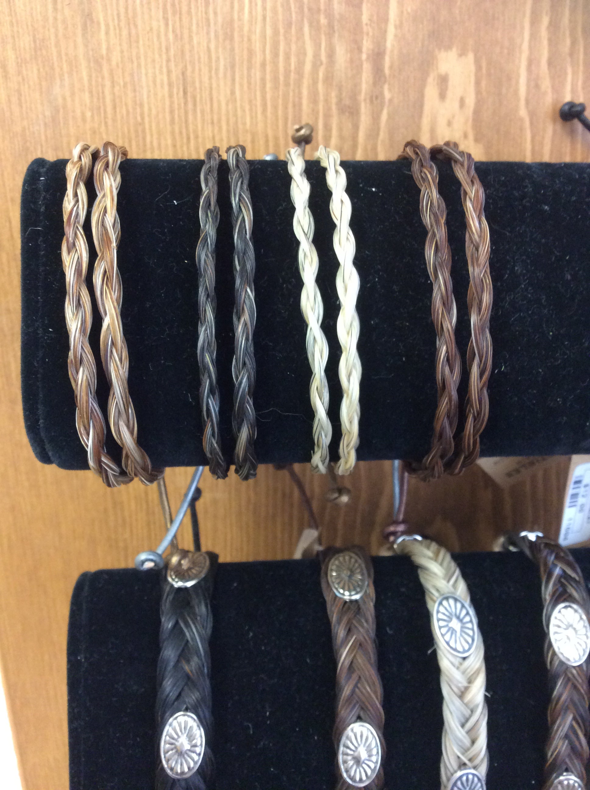 Horse Hair Bracelet Adjustable with Double Strand