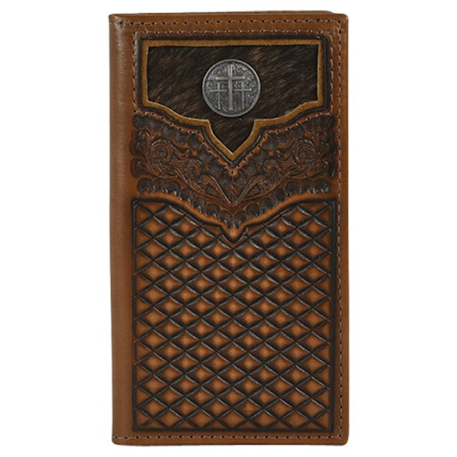JUSTIN JUNIOR RODEO WALLET with BRINDLE INLAY