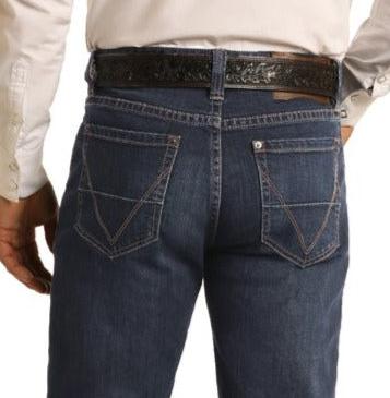 ROCK & ROLL MEN'S Vintage 46 Relaxed Fit ReFlex Double Barrel Straight Leg Jeans