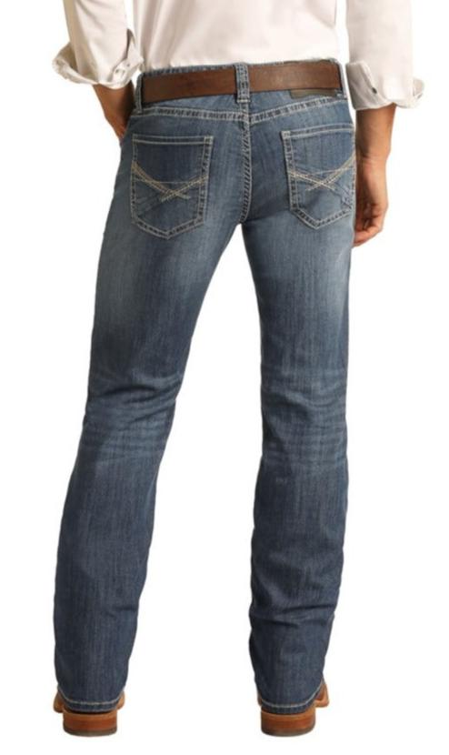 ROCK & ROLL MEN'S REFLEX REVOLVER JEANS VINTAGE WASH