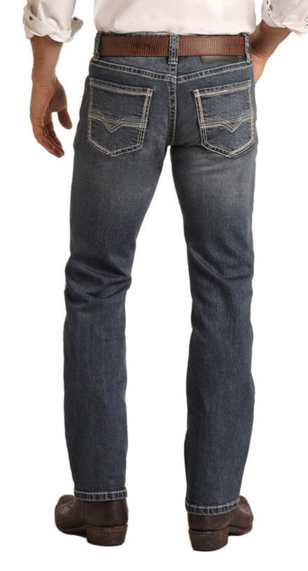 Rock and Roll Cowboy Revolver Medium Wash Men's Jeans