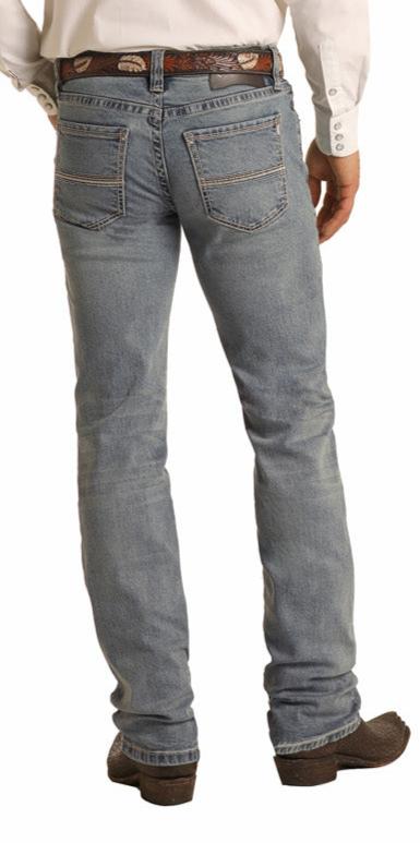 Rock and Roll Men's Cowboy REFLEX Revolver Light Vintage Wash Jeans