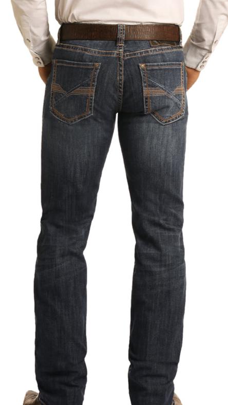 ROCK & ROLL MEN'S REFLEX REVOLVER JEANS DARK WASH