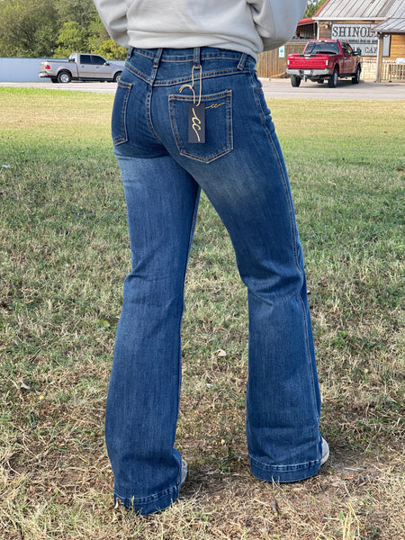 CC Magie Mid Rise Trouser Jean Dark Wash Jean