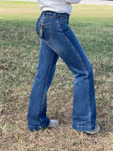 CC Magie Mid Rise Trouser Jean Dark Wash Jean