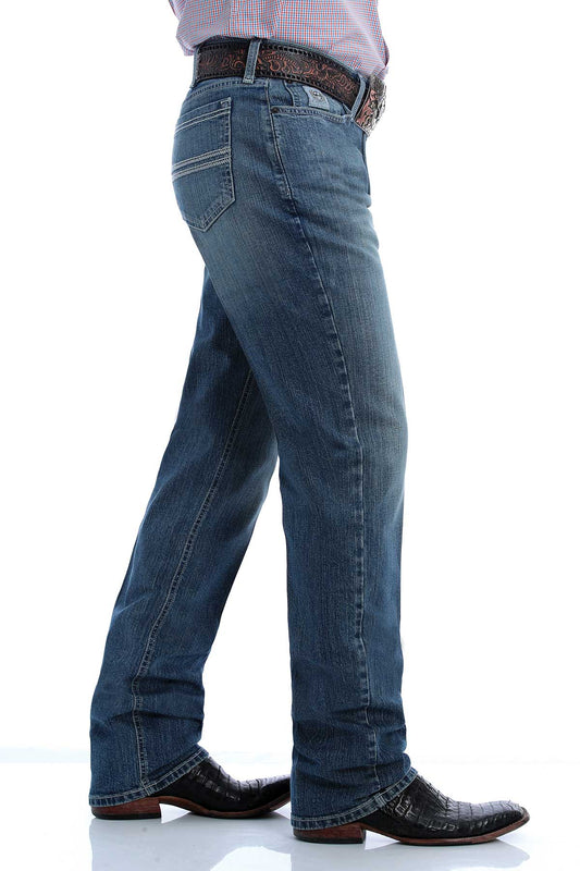 Cinch MEN'S SLIM FIT SILVER LABEL JEAN - MEDIUM STONEWASH