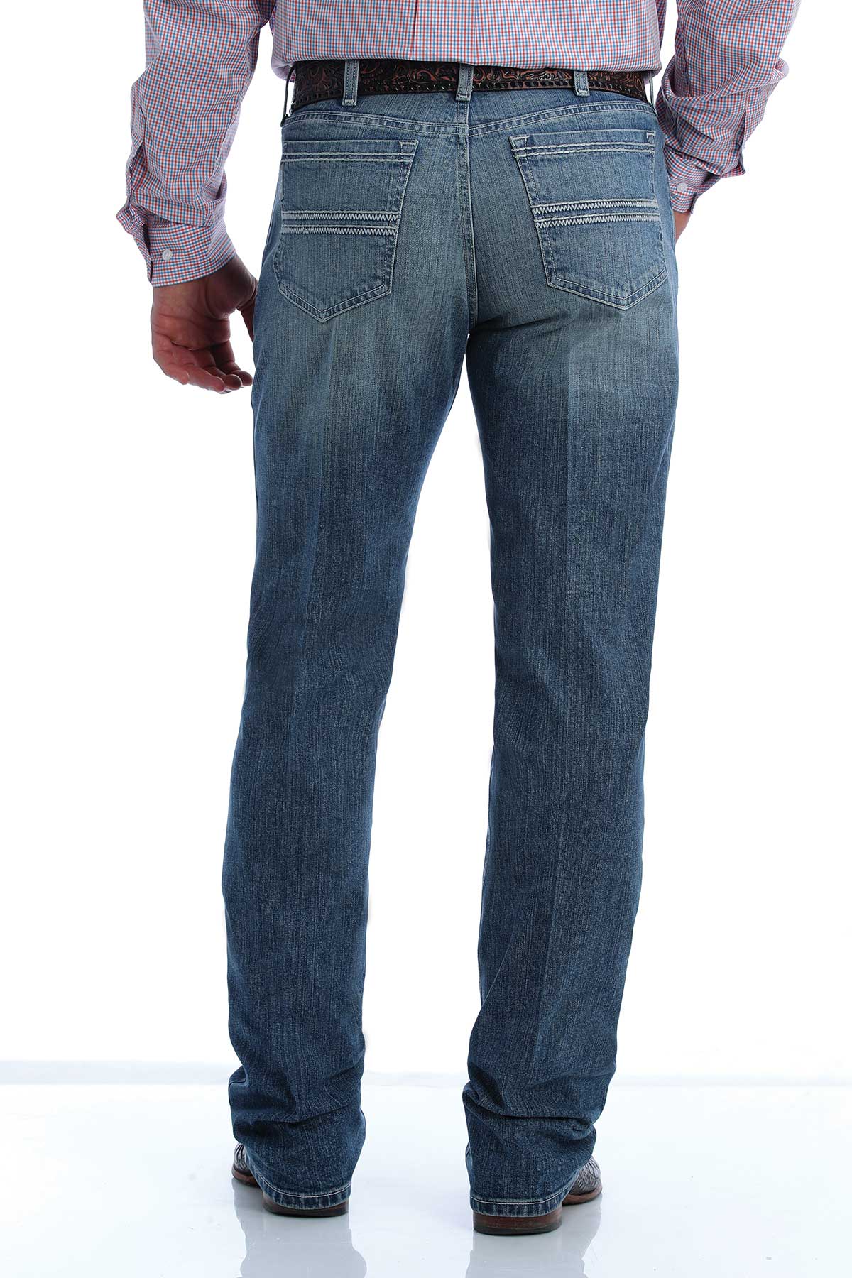 Cinch MEN'S SLIM FIT SILVER LABEL JEAN - MEDIUM STONEWASH