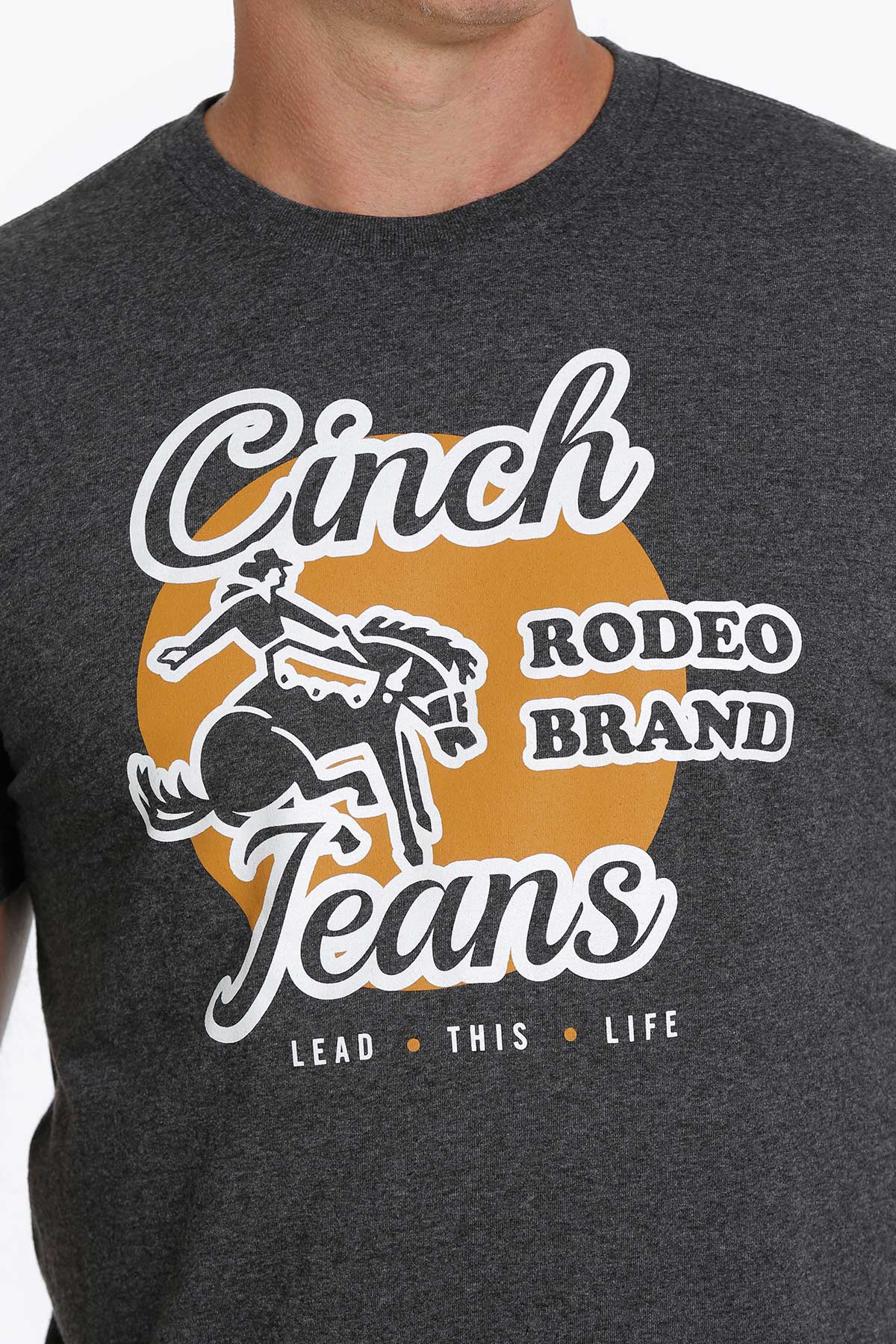 Cinch Heather Black Tee Shirt