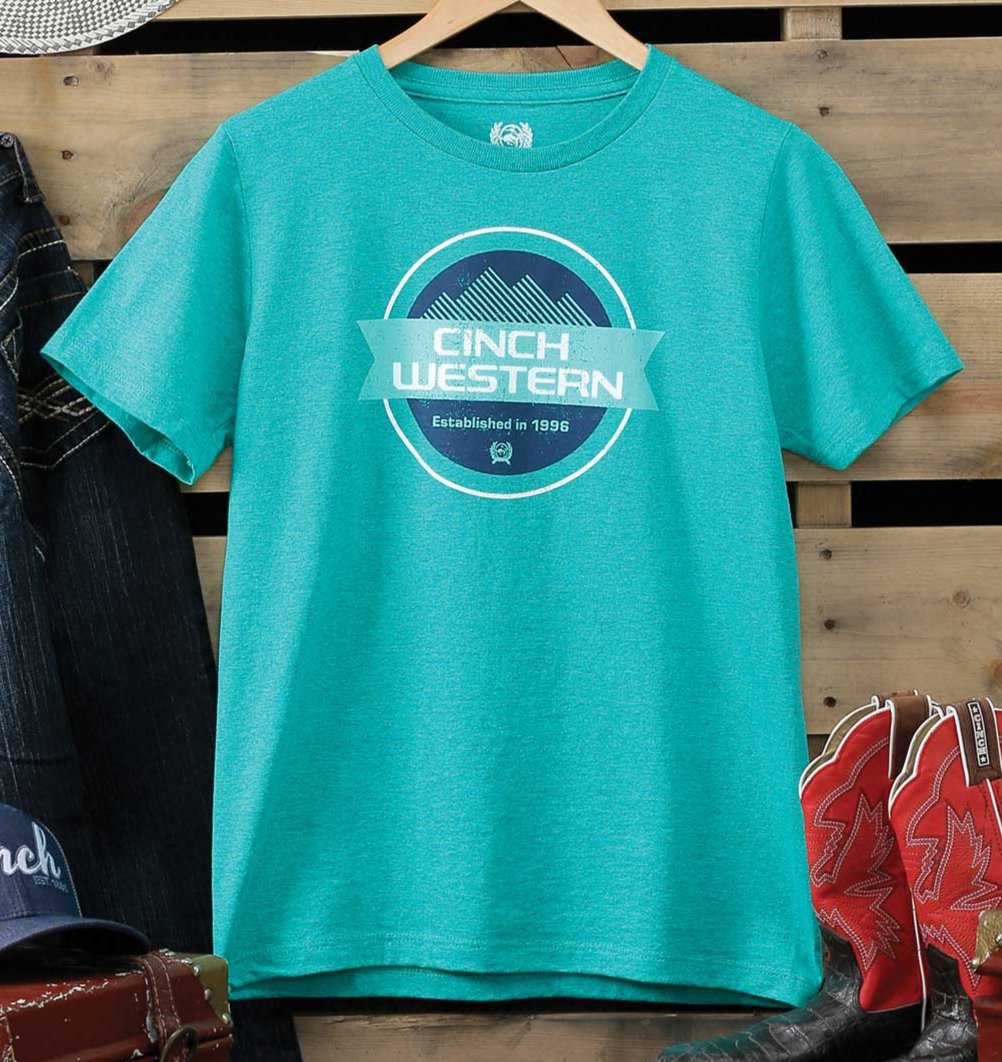 Cinch Boys tee in TURQUOISE *LAST ONE*