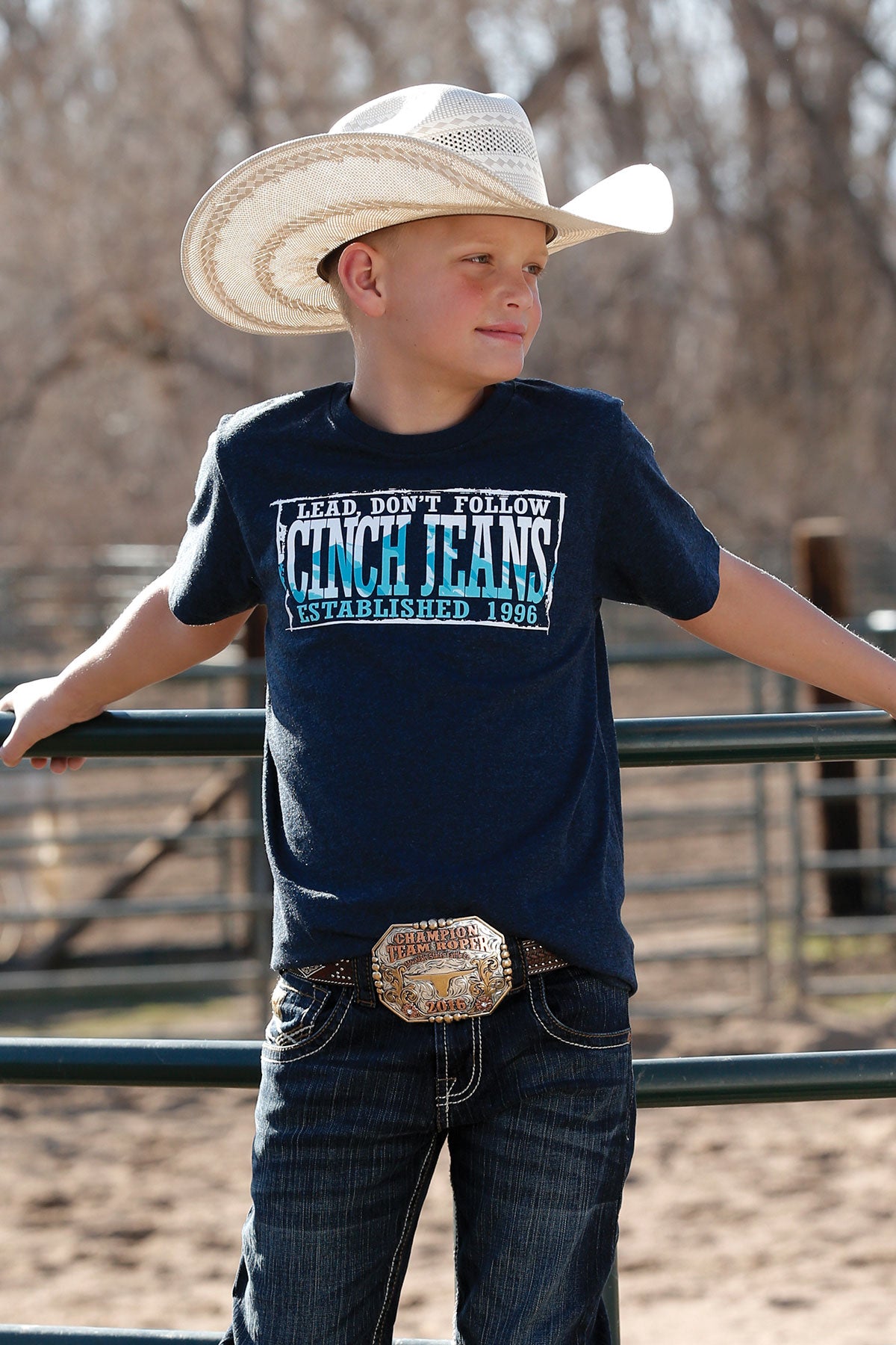 CINCH BOYS LEAD DON T FOLLOW TEE BOYS SHIRT FREDERICKSBURG Yee Haw Ranch Outfitters