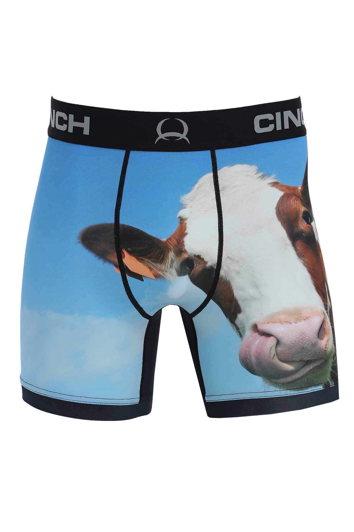 CINCH MEN'S COW PRINT 6" BOXER BRIEF