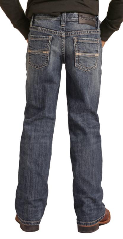 Rock & Roll Denim Rope Stitch V Jeans