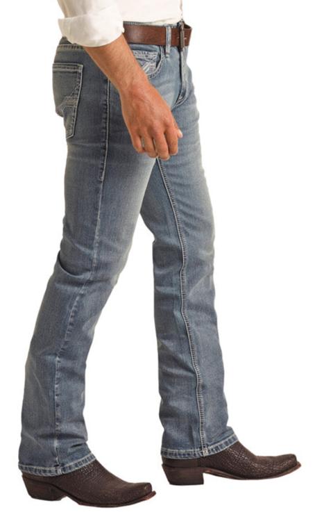 ROCK & ROLL REVOLVER STRAIGHT SLIM BOOT CUT JEAN