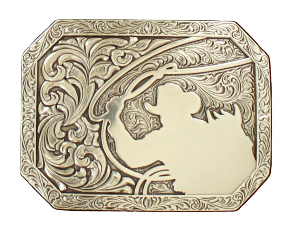 RECTANGLE STAMPED EDGE COWBOY ROPING LASRP