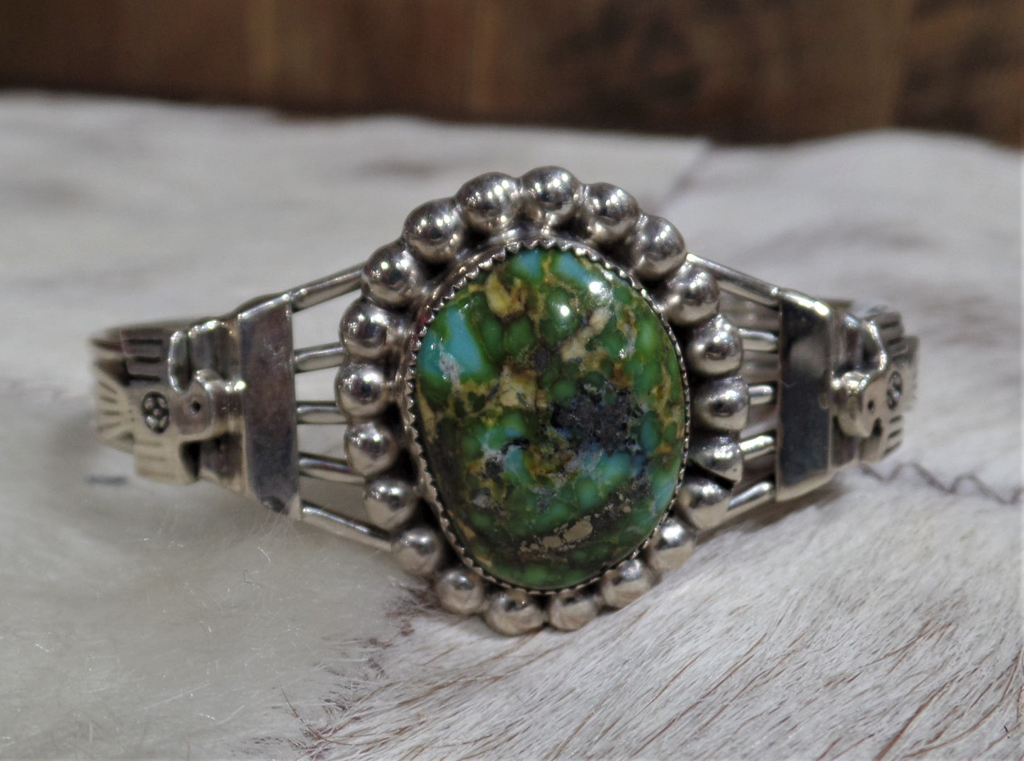 Royston Turquoise Thunderbird Cuff Bracelet
