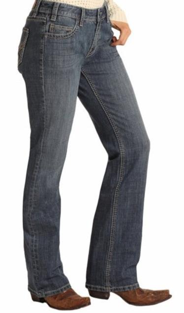 Rock & Roll Ladies Boyfriends Jeans LIGHT WASH
