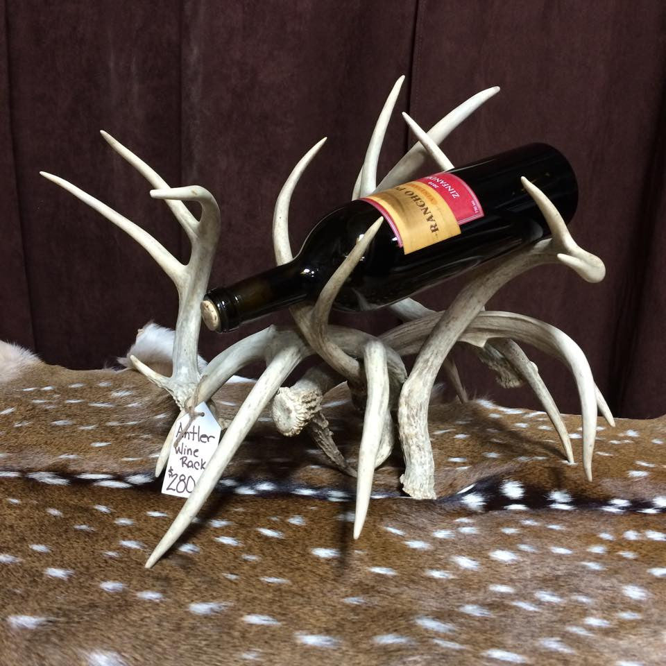 Whitetail Antler Wine Rack