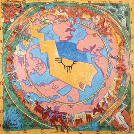 Cattle Drive Limited Edition Silk Scarf