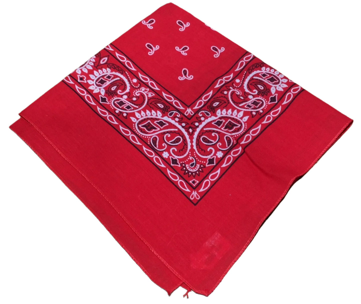Double sided Red Bandana 100% cotton
