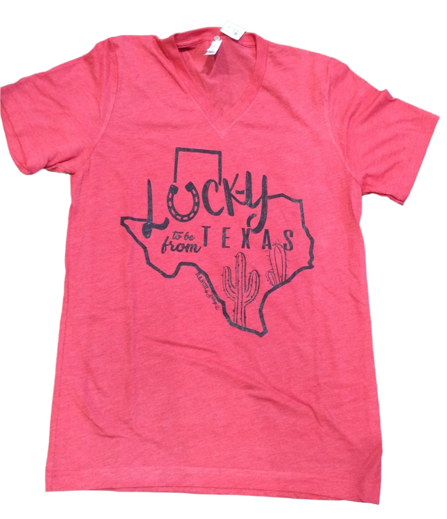 Lucky to be from Texas Tee Shirt