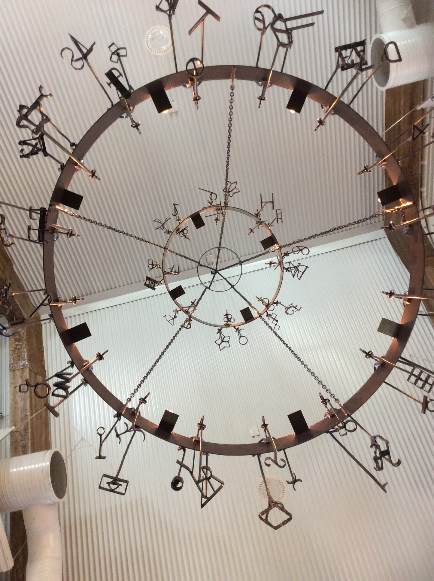 Branding Iron Chandelier