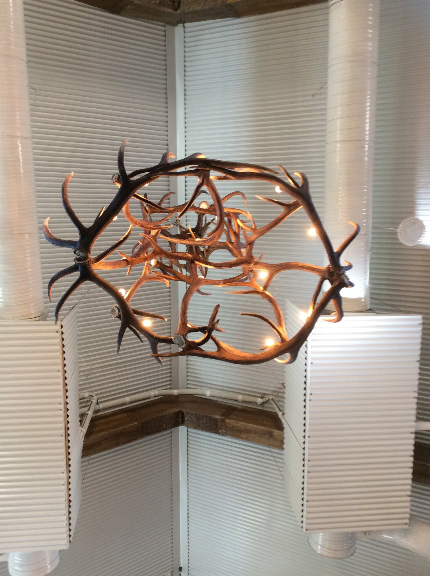 Elk Bell Shaped Chandelier