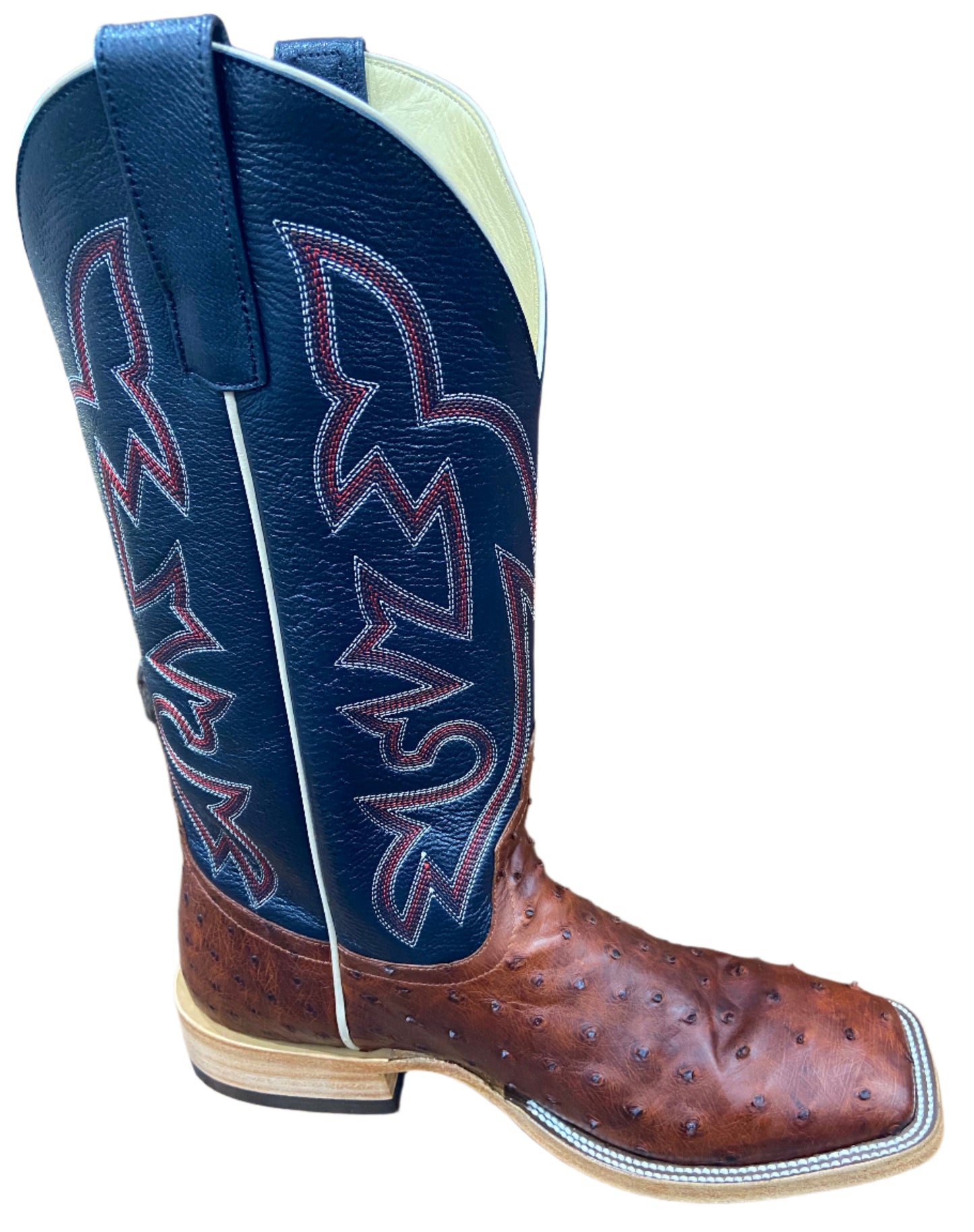 HORSE POWER TOP HAND BRANDY LUX OSTRICH MEN'S BOOTS