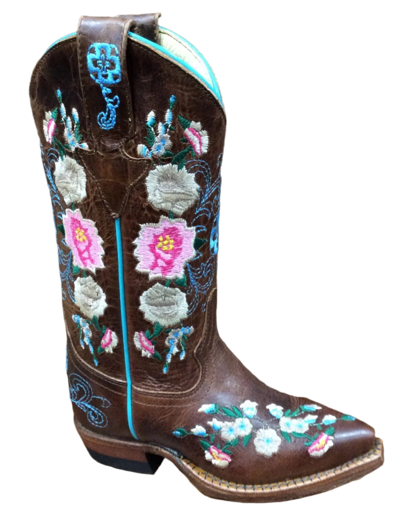 MACIE BEAN GIRLS' HONEY BUNCH WESTERN BOOTS - POINTED TOE