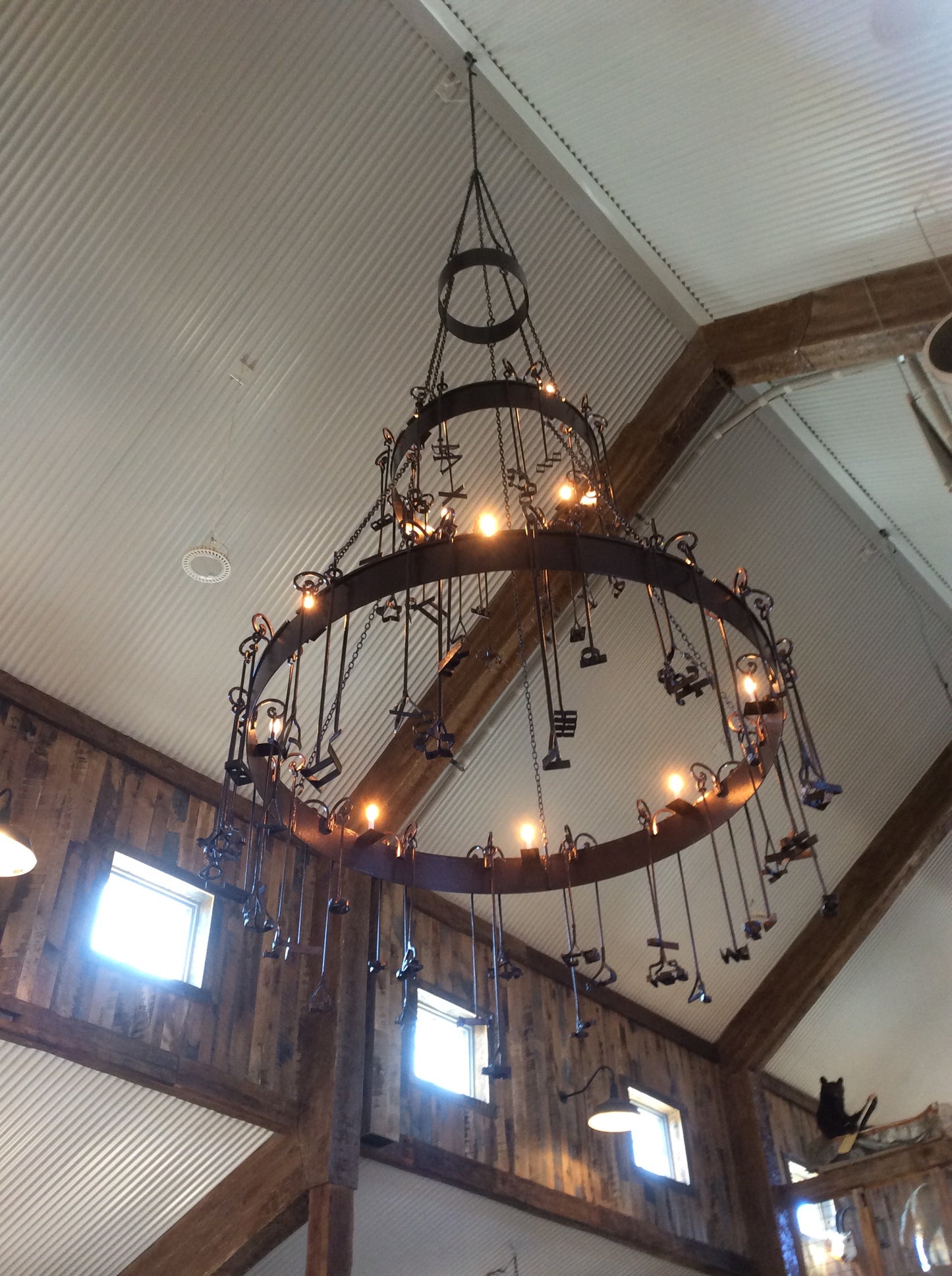 Branding Iron Chandelier