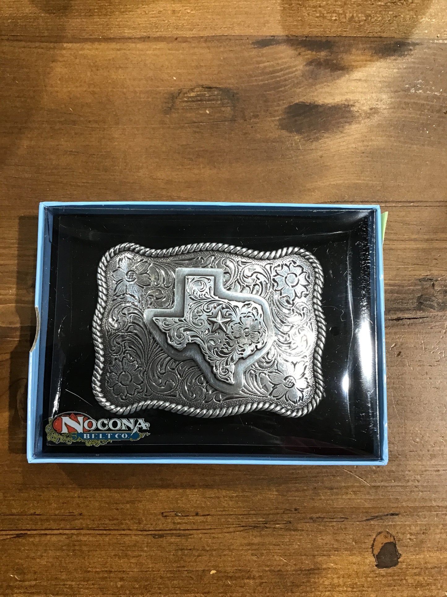 NOCONA RECTANGLE TEXAS BUCKLE