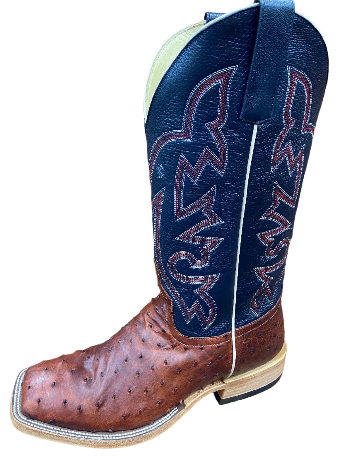 HORSE POWER TOP HAND BRANDY LUX OSTRICH MEN'S BOOTS