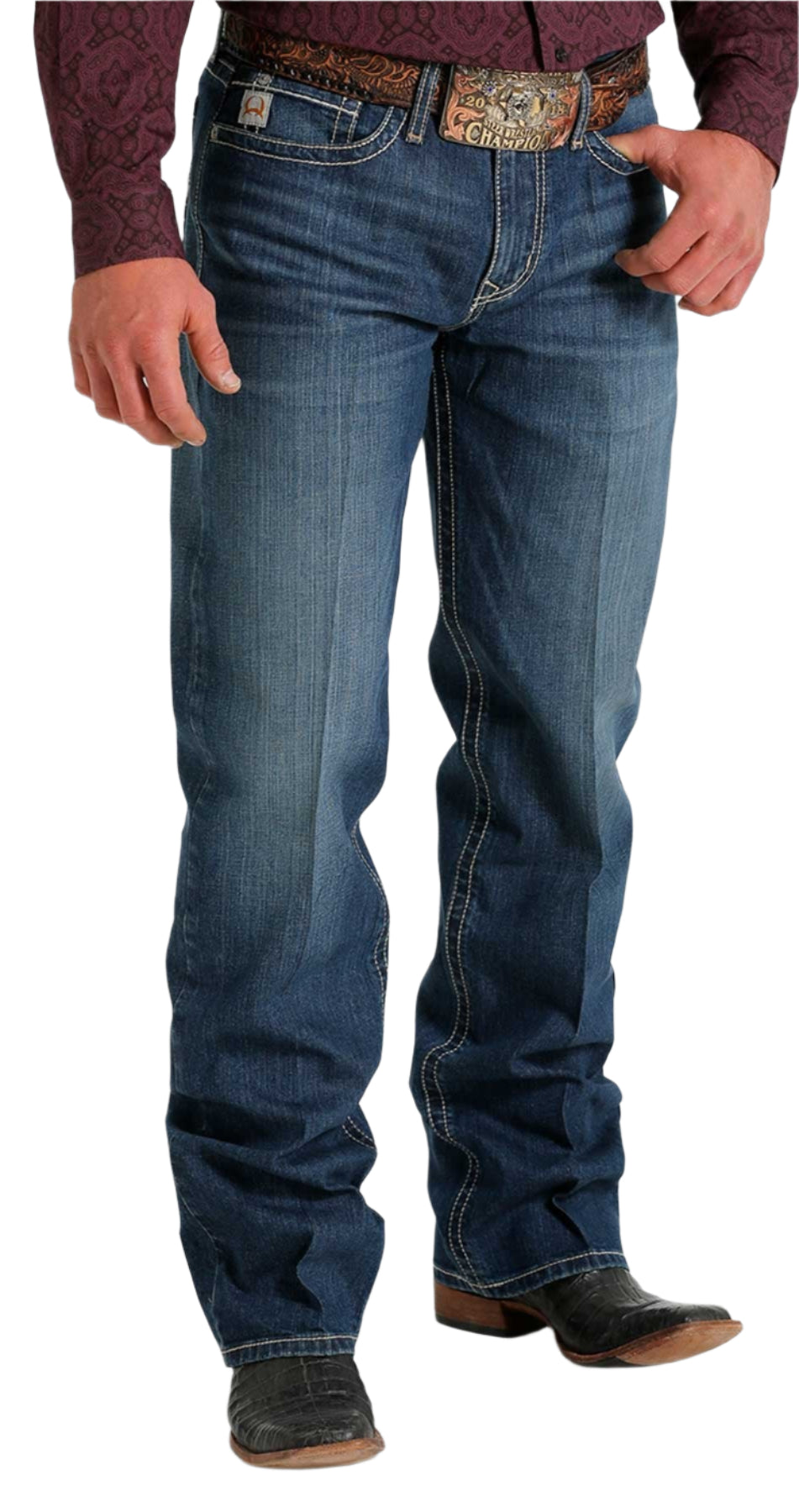 CINCH MEN'S RELAXED FIT GRANT - MEDIUM STONEWASH
