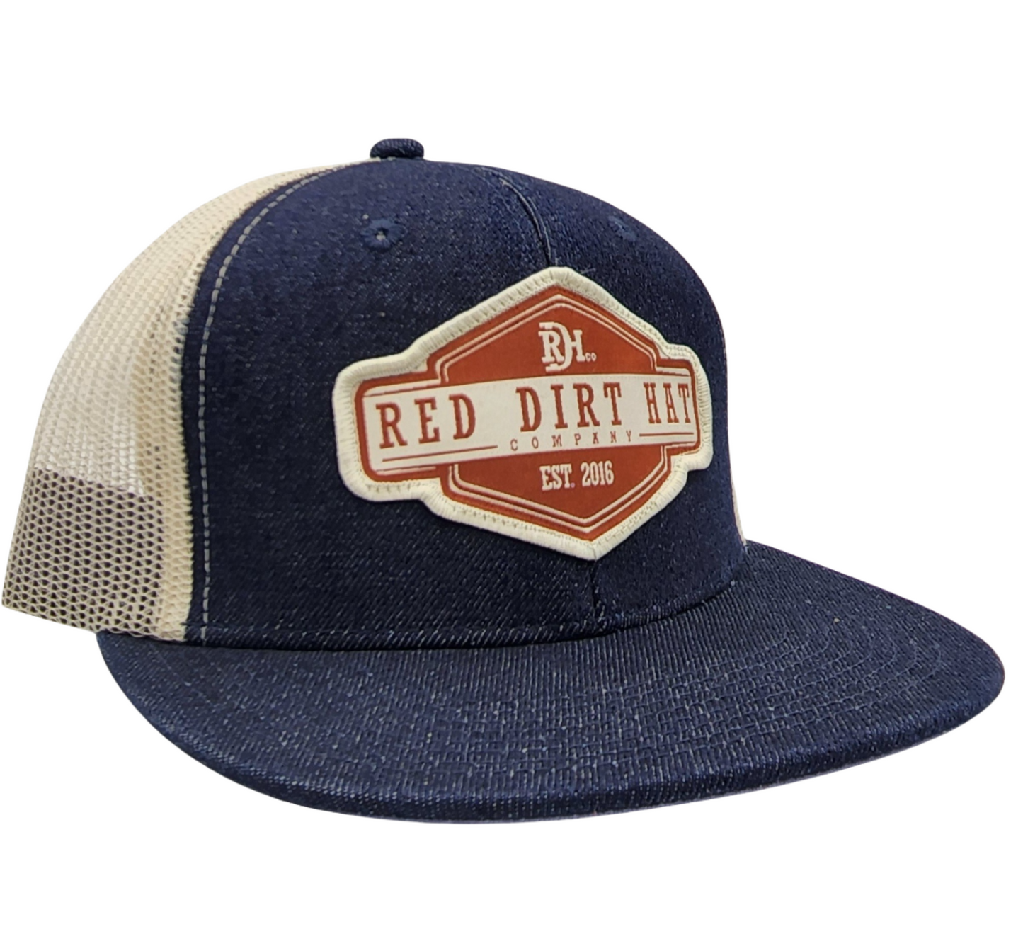 RED DIRT RUSTED BUCKLE HAT in NAVY/STONE