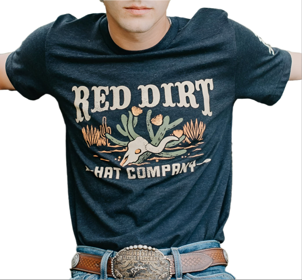 RED HAT CO SALTY DESERT TEE SHIRT in BLACK