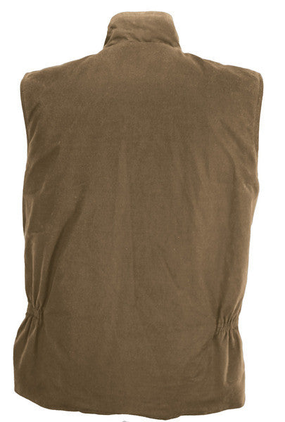 Outback Trading Co. Sawbuck Oilskin Vest in Field Tan or Bronze