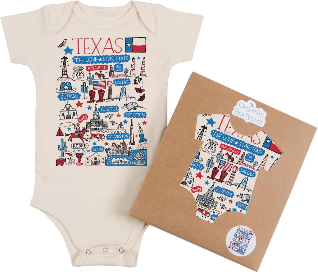 Organic Texas Map Bodysuit & Toddler Tee