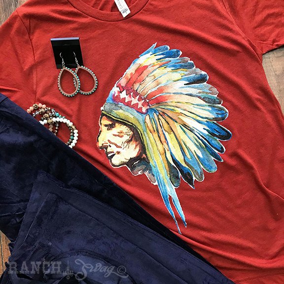 Indian Water Color Tee Shirt