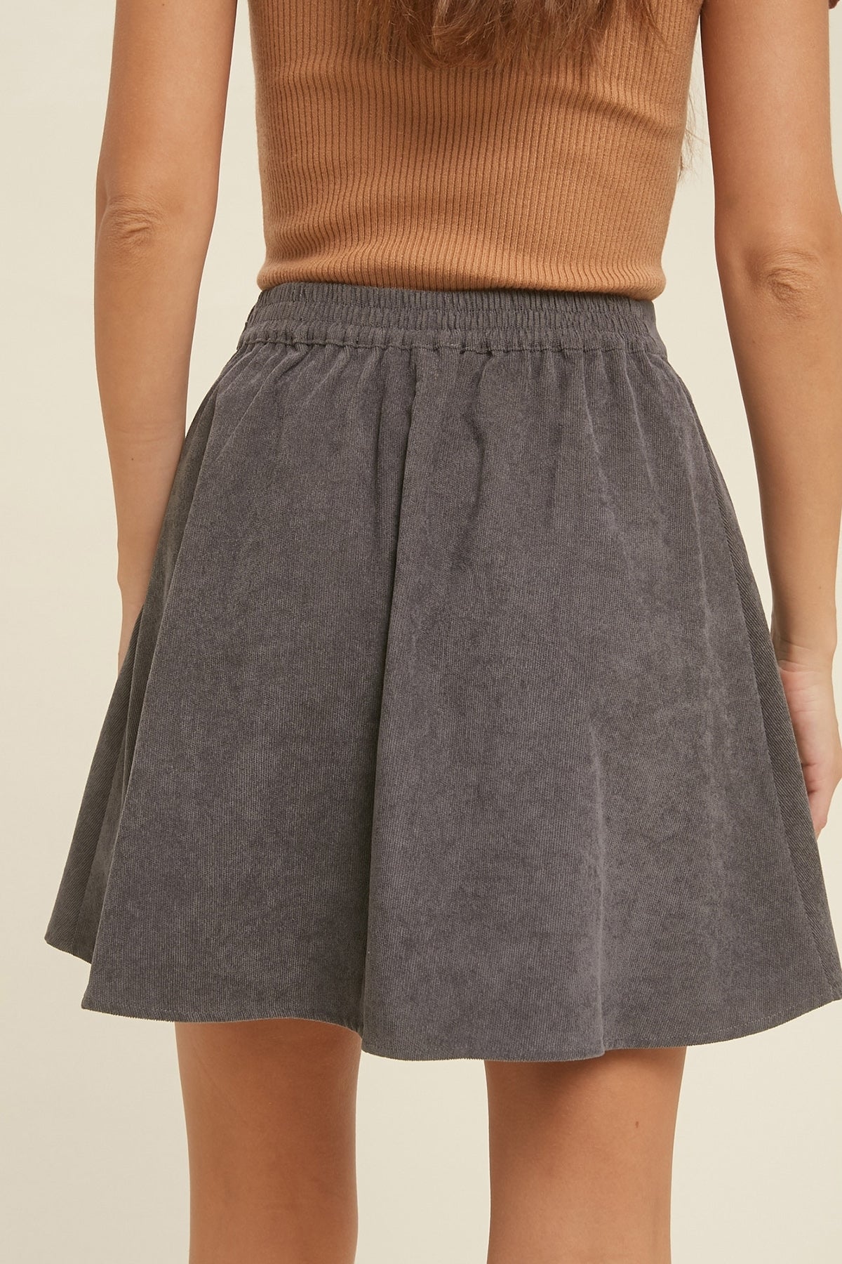 CORDUROY MINI SKIRT