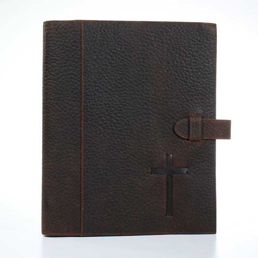 NOCONA BIBLE COVER CROSS BROWN