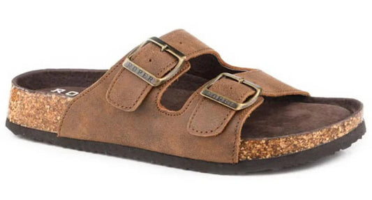 WOMEN'S ROPER BROWN VINTAGE LEATHER "DELILAH" SANDAL