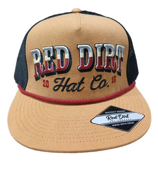 RED DIRT HAT CO COUNTRIFIED HAT in CARAMEL/BLACK