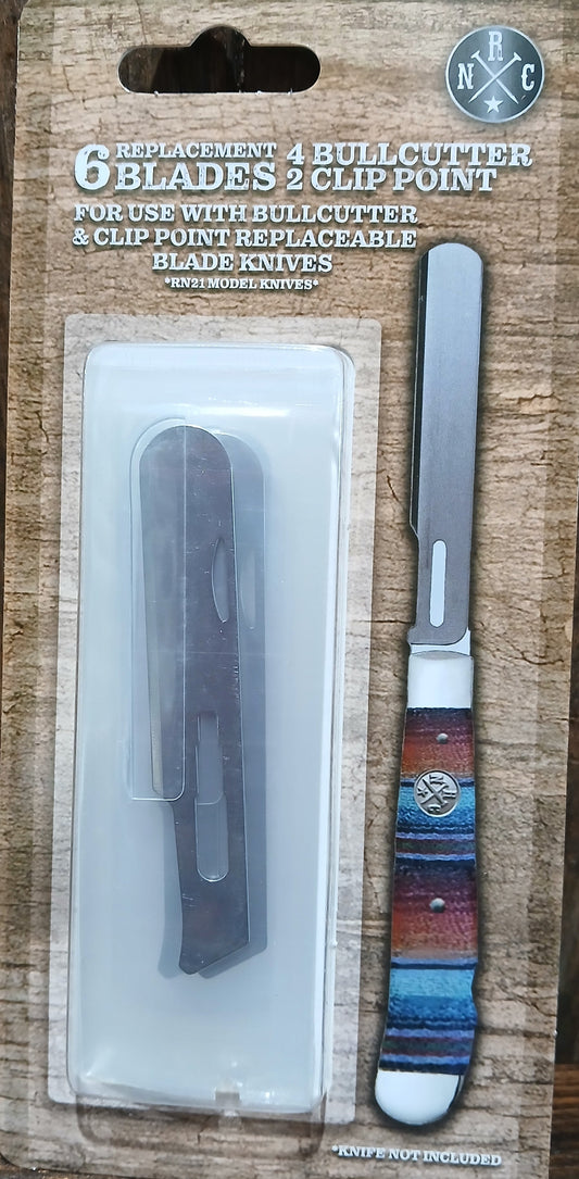 WHISKEY BENT TRAPPER BULLCUTTER LOCKBLADE REPLACEMENT BLADES