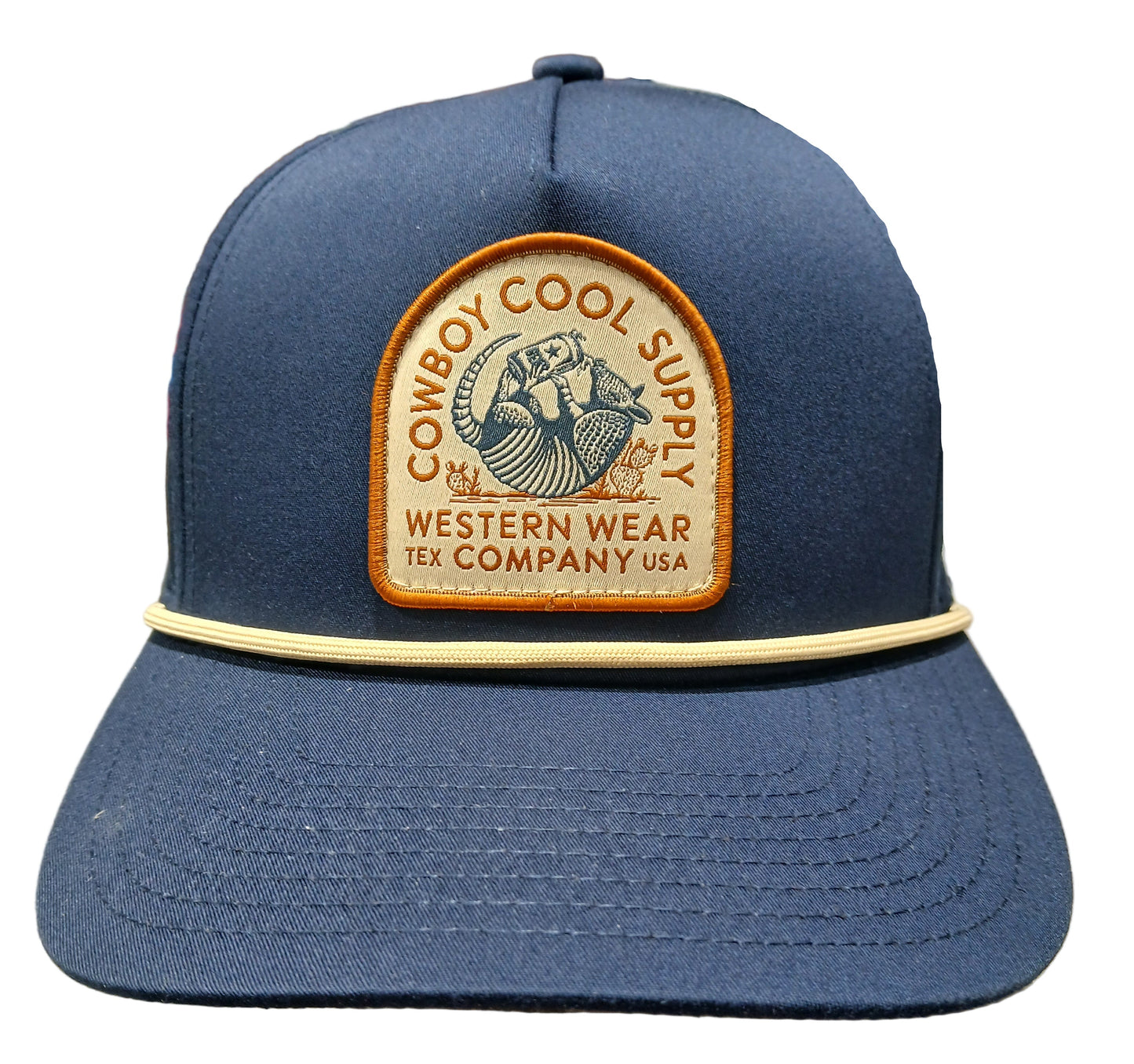 COWBOY COOL DILLO AFTER DARK ROPE CAP - NAVY