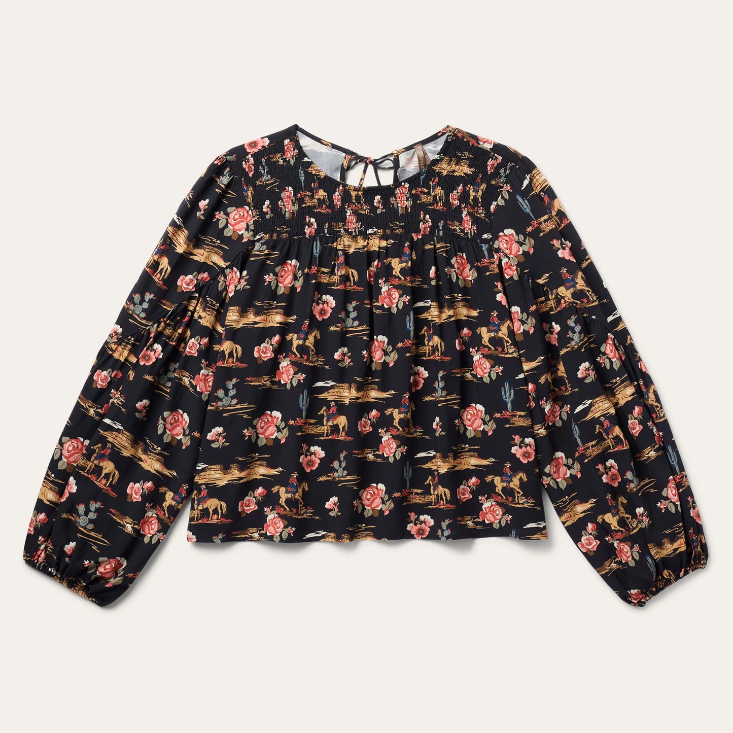 STETSON WOMEN'S "NIGHT RIDE" PRINT BLOUSE